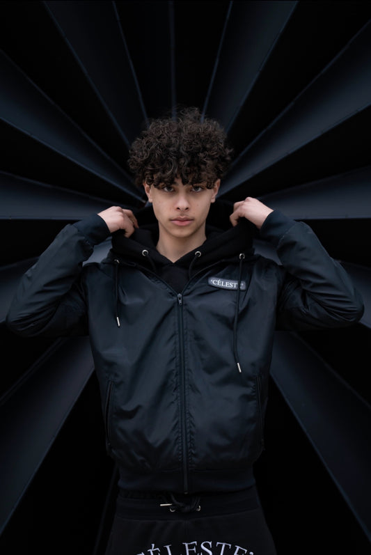 Céleste dark windbreaker